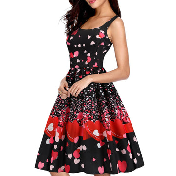 Heartfelt Elegance: Valentine's Day Swing Dress - Artsi Chic Boutique