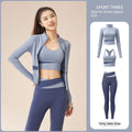 Women's Ultimate Yoga Set - Jacket, Trousers, & Bra for Workouts - Artsi Chic Boutique