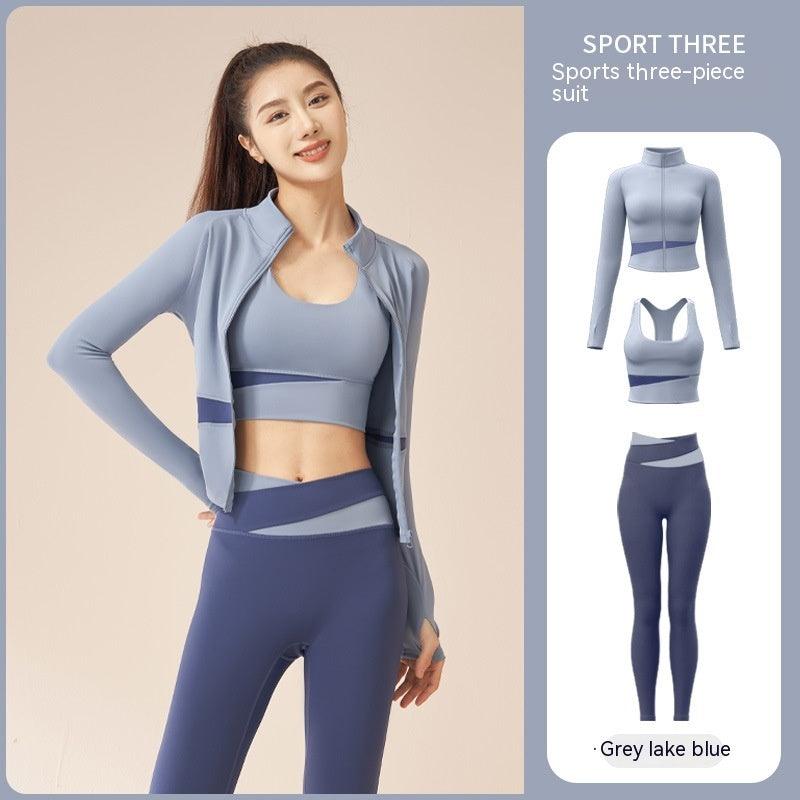 Women's Ultimate Yoga Set - Jacket, Trousers, & Bra for Workouts - Artsi Chic Boutique