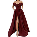 Women's V-neck Satin Multicolor Dress - Artsi Chic Boutique
