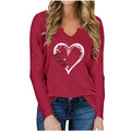 Love-Inspired V-Neck Long-Sleeve Tee - Artsi Chic Boutique