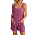 Stylish Summer Beach Shorts Jumpsuit with Pockets - Women's Fashion Overalls - Artsi Chic Boutique
