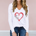 Love-Inspired V-Neck Long-Sleeve Tee - Artsi Chic Boutique