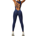 Sleek One-Piece Yoga Jumpsuit - Sleeveless Stretch Sportswear - Artsi Chic Boutique