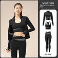 Women's Ultimate Yoga Set - Jacket, Trousers, & Bra for Workouts - Artsi Chic Boutique