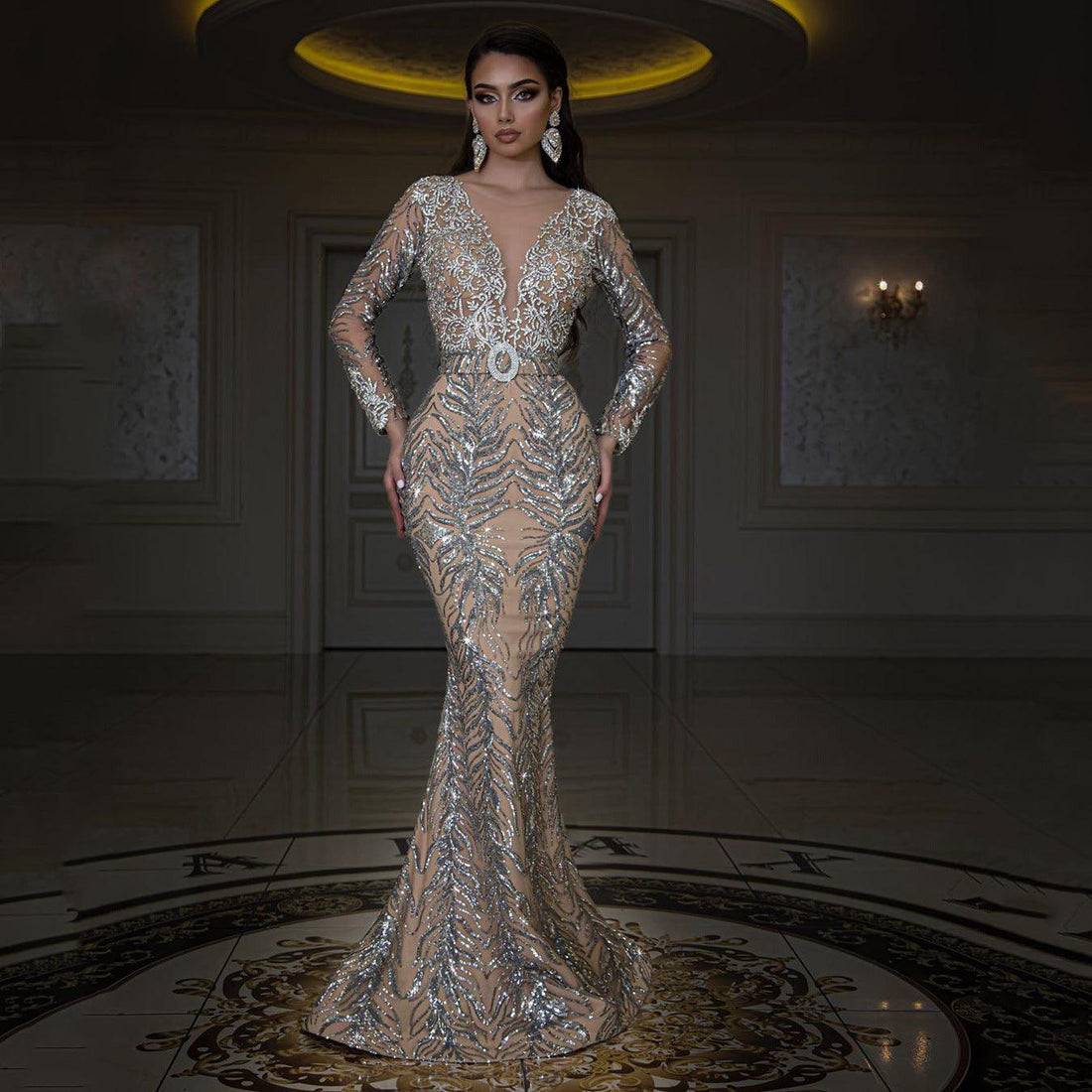 Shimmer in Style: New Women’s Fashion Bronzing Dress – Bold, Elegant, and Perfect for Any Occasion - Artsi Chic Boutique