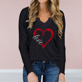 Love-Inspired V-Neck Long-Sleeve Tee - Artsi Chic Boutique