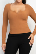 Chic Light Brown V-Bar Top - Artsi Chic Boutique