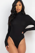 Ribbed Turtleneck Bodysuit - Elegant Comfort & Style - Artsi Chic Boutique