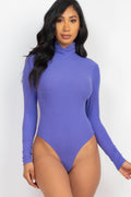 Ribbed Turtleneck Bodysuit - Elegant Comfort & Style - Artsi Chic Boutique