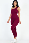 Solid One Shoulder Jumpsuit - Artsi Chic Boutique