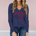 Love-Inspired V-Neck Long-Sleeve Tee - Artsi Chic Boutique