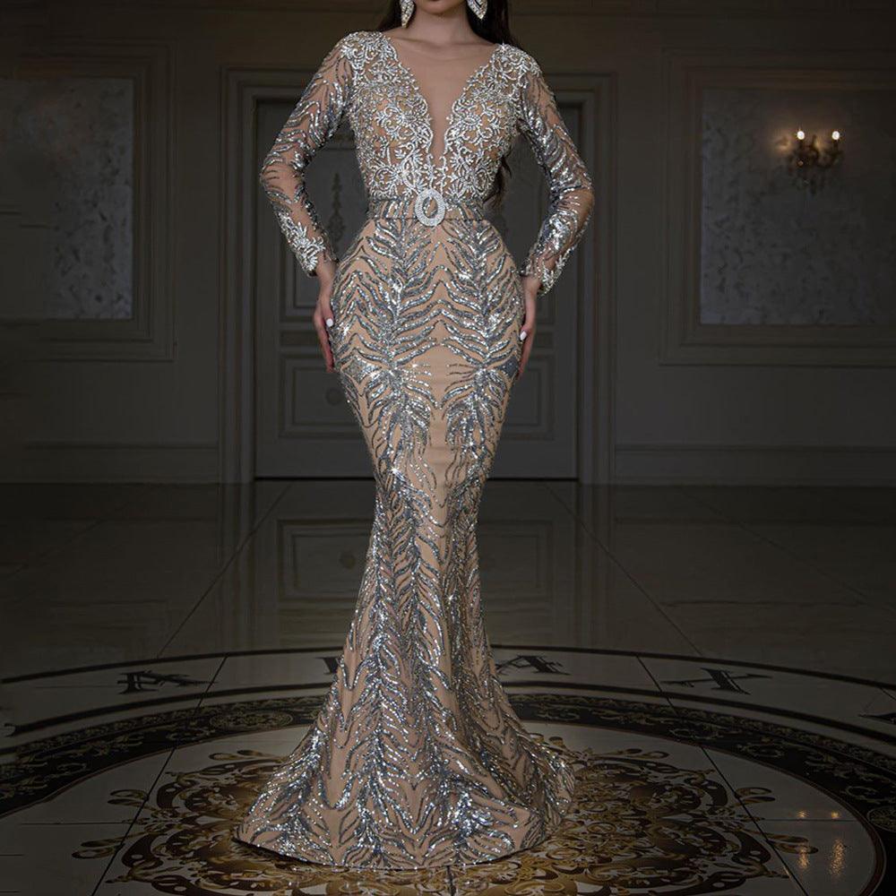 Shimmer in Style: New Women’s Fashion Bronzing Dress – Bold, Elegant, and Perfect for Any Occasion - Artsi Chic Boutique