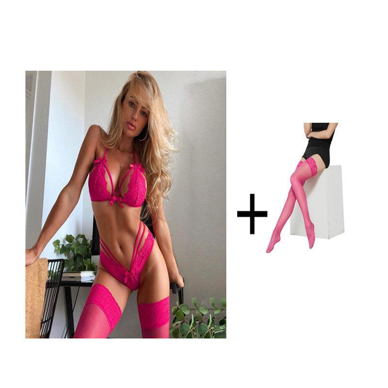 Sultry Bowknot Lace Lingerie Set - Sexy and Alluring - Artsi Chic Boutique
