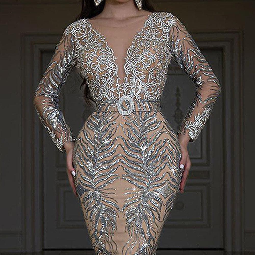 Shimmer in Style: New Women’s Fashion Bronzing Dress – Bold, Elegant, and Perfect for Any Occasion - Artsi Chic Boutique