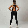 Sleek One-Piece Yoga Jumpsuit - Sleeveless Stretch Sportswear - Artsi Chic Boutique