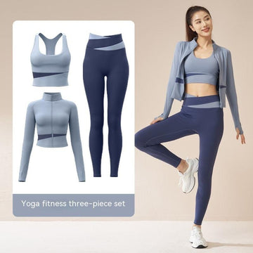 Women's Ultimate Yoga Set - Jacket, Trousers, & Bra for Workouts - Artsi Chic Boutique