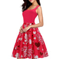Heartfelt Elegance: Valentine's Day Swing Dress - Artsi Chic Boutique
