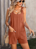 Stylish Summer Beach Shorts Jumpsuit with Pockets - Women's Fashion Overalls - Artsi Chic Boutique