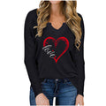 Love-Inspired V-Neck Long-Sleeve Tee - Artsi Chic Boutique