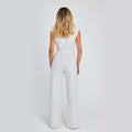 Elegant Sleeveless Wide Leg Jumpsuit – V-Neck Business Casual Overalls for Women - Artsi Chic Boutique