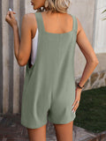 Stylish Summer Beach Shorts Jumpsuit with Pockets - Women's Fashion Overalls - Artsi Chic Boutique