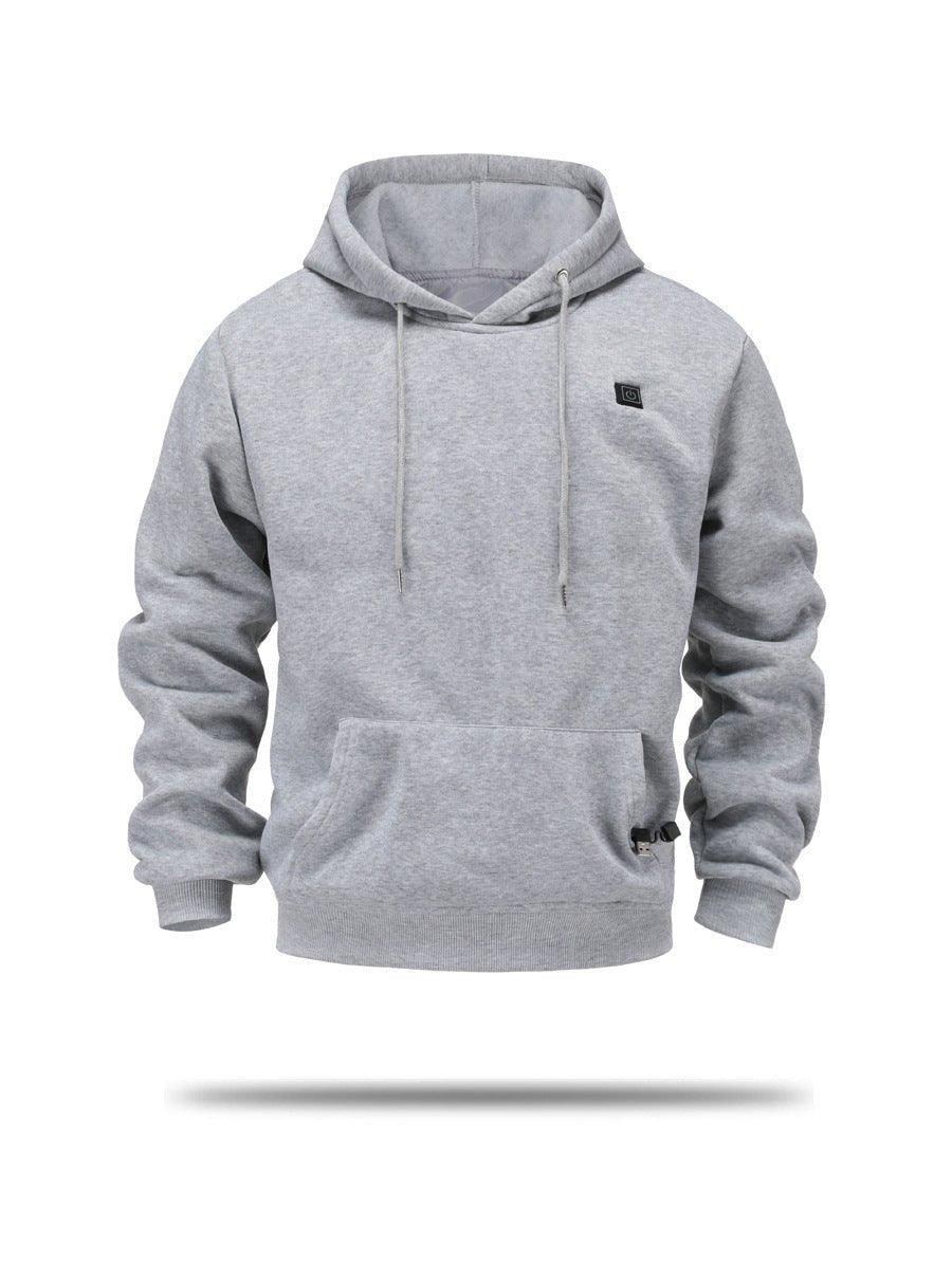 Heated Hoodie with Adjustable Temperature Control – Lightweight and Warm for Cold Weather - Artsi Chic Boutique