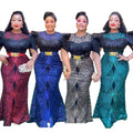 Plus Size Sequined Glamour Gown – Elegant Evening Party Dress - Artsi Chic Boutique